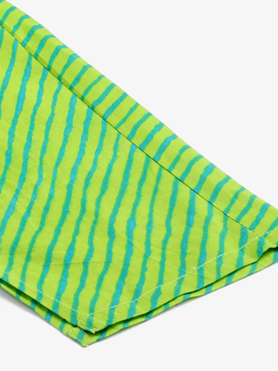 Jompers Women's Blue & Green Ethnic Motifs Printed Pure Cotton Kurta With Trousers & Dupatta