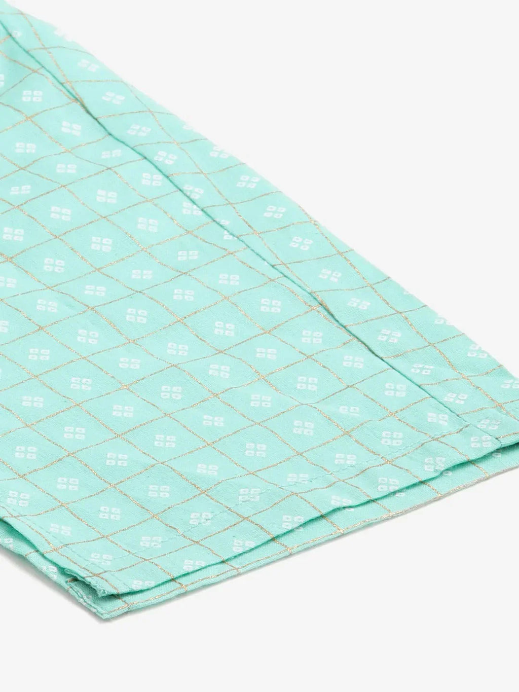 Jompers Women's Green Floral Printed Regular Pure Cotton Kurta with Trousers & With Dupatta