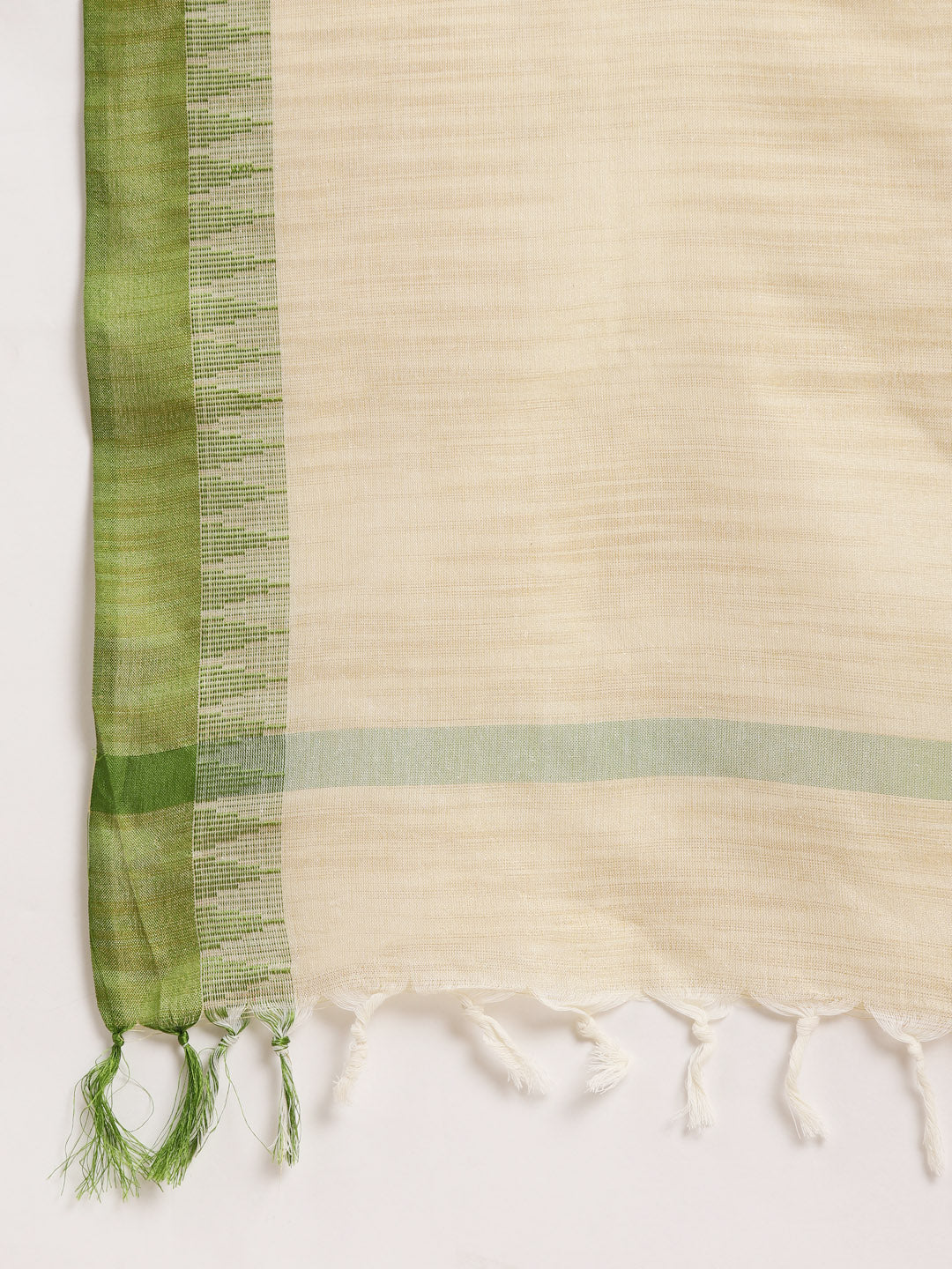 Jompers Women's Yoke Design Cotton Silk Kurta with Trousers & Dupatta - Green