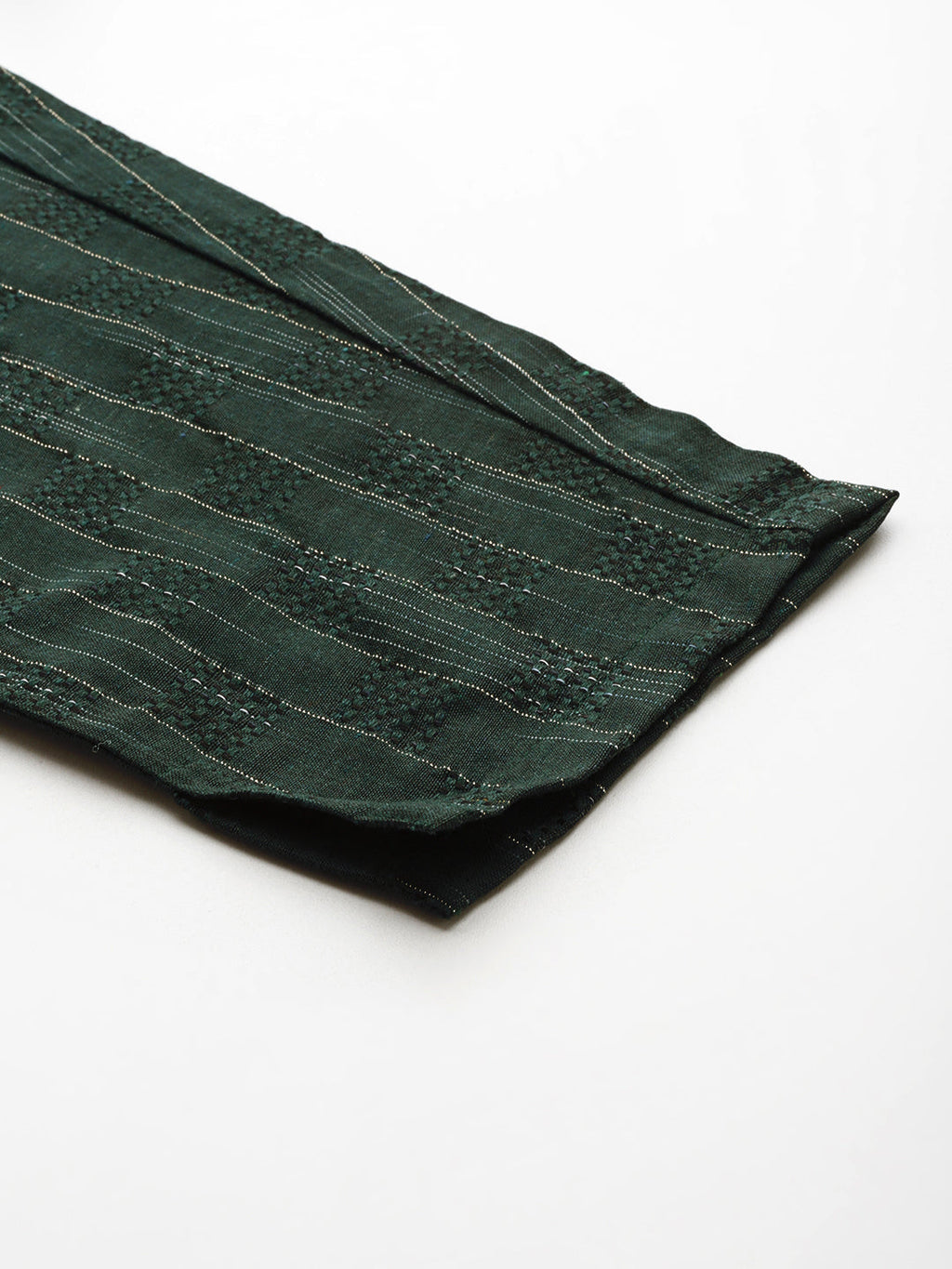 Jompers Women's Olive Green Embroidered Regular Kurta with Trousers & With Dupatta