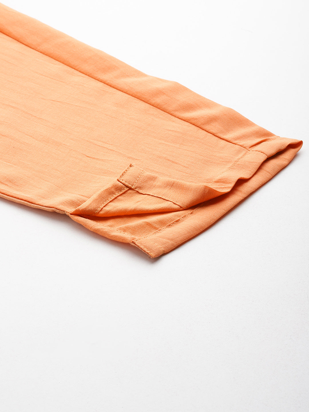 Jompers Women's Embroidered Thread Work Kurta & Trousers With Dupatta - Orange