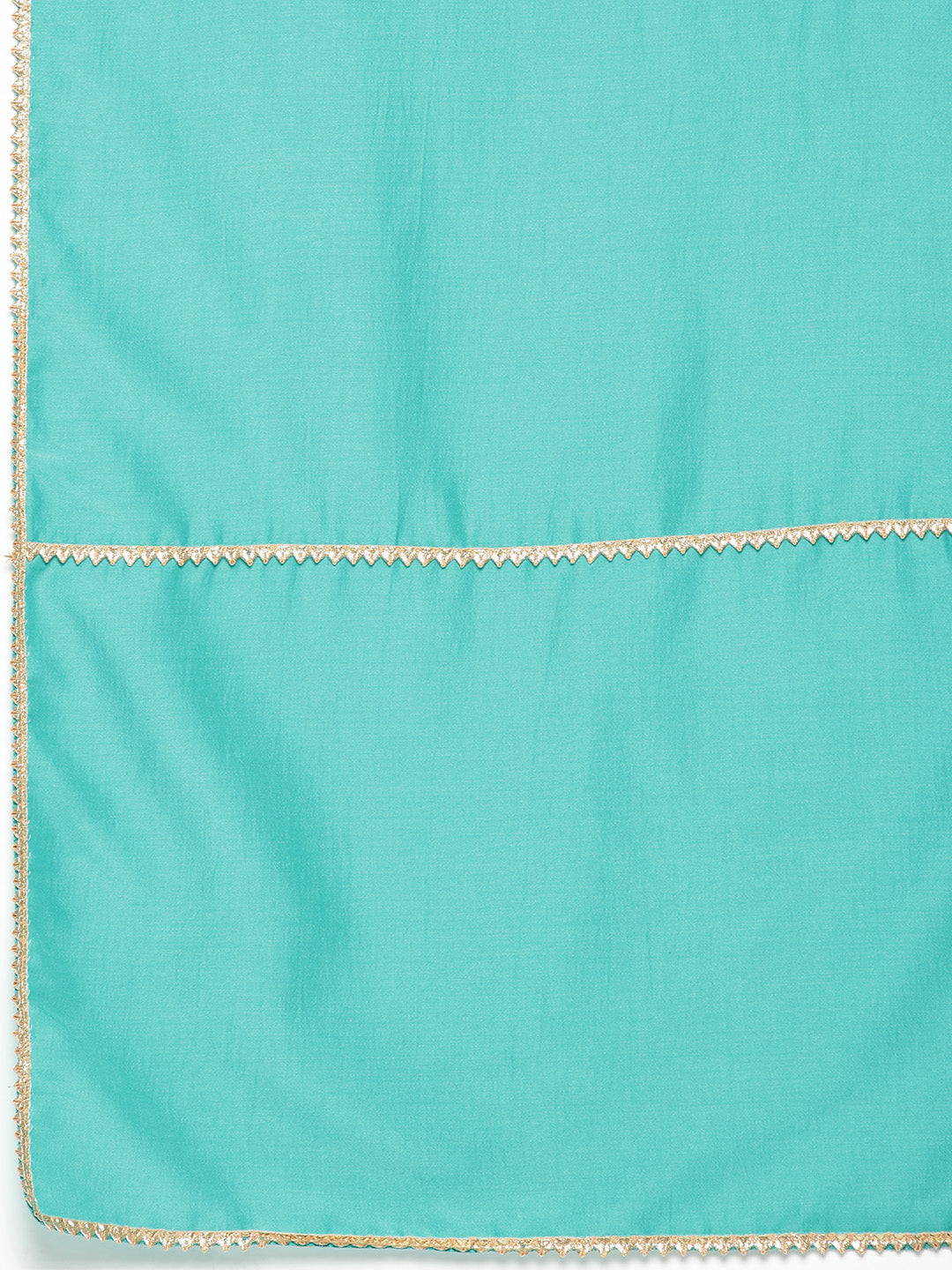 Jompers Women's Embroidered Silk Flared kurta,pant with dupatta set - Green