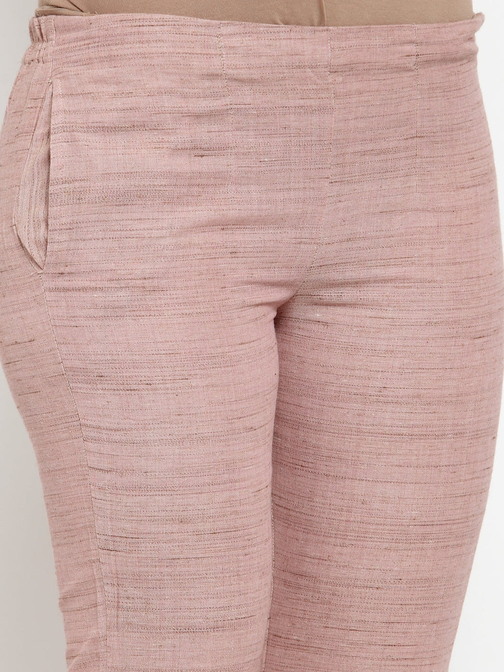 Jompers Women Pink Solid Kurta with Trousers & Dupatta