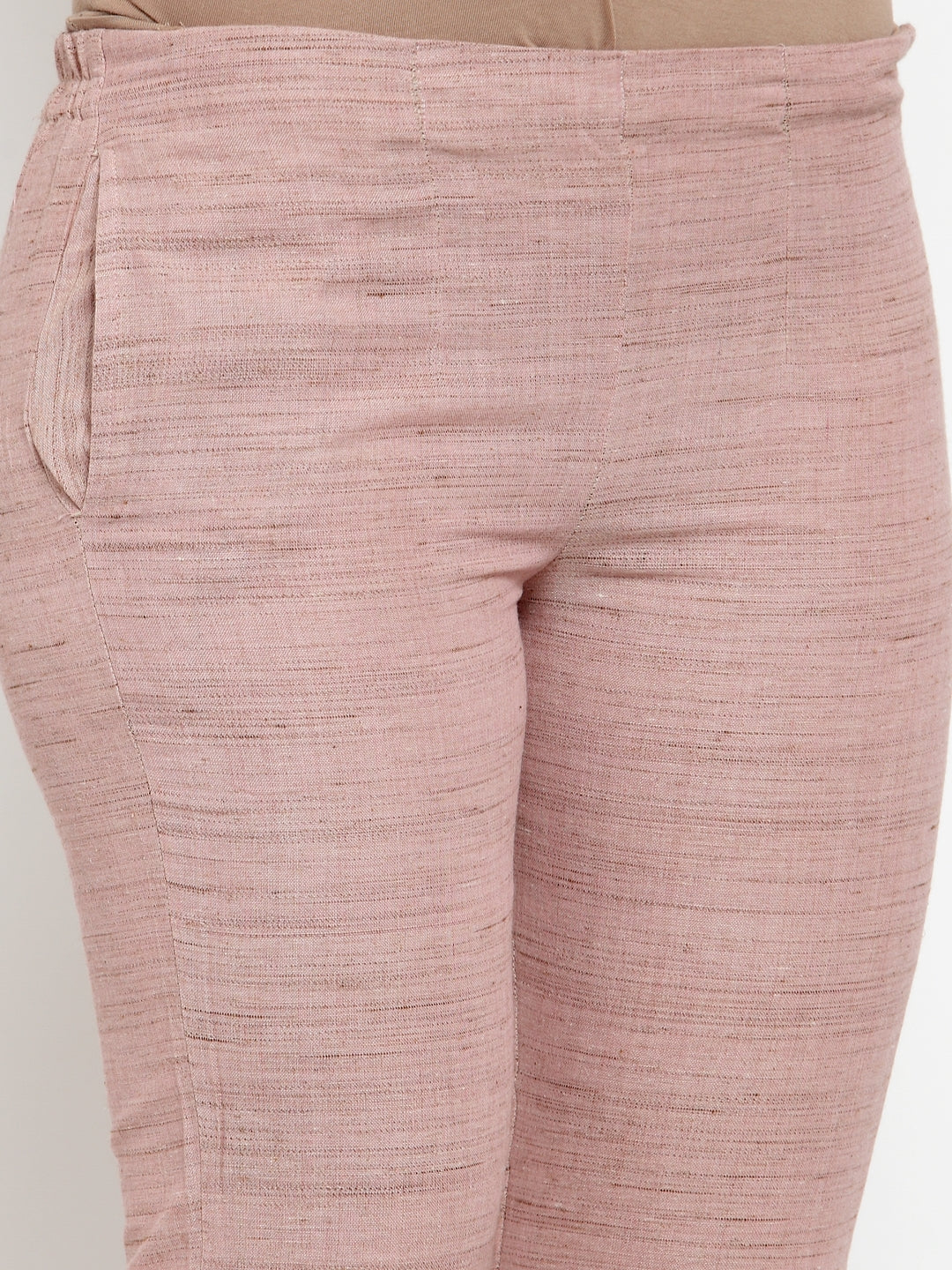 Jompers Women Pink Solid Kurta with Trousers & Dupatta