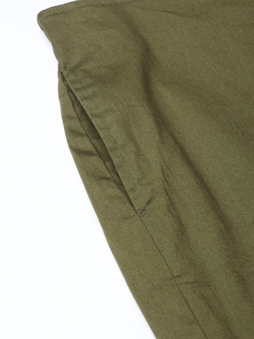 Jompers Women Olive Green Smart Fit Solid Bottom Flared Trousers