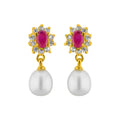 J Pearls Sparkle Pearl Earrings - Real Pearl Jewelry
