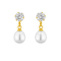J Pearls White Drop Pearl Earrings - Real Pearl Jewelry