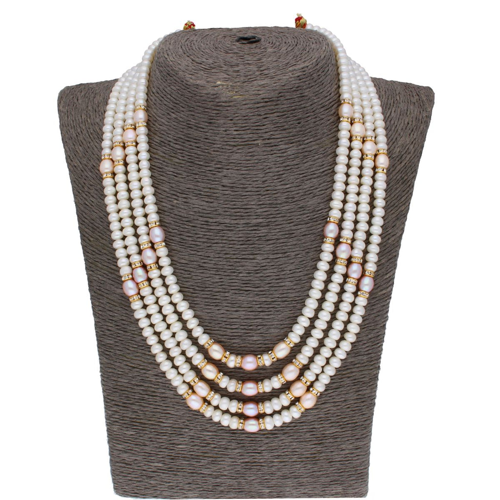 J Pearls 4 Line 4-5Mm Oval Pearl Set - Real Pearl Jewelry