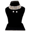 J Pearls Warda 4 Lines Round Pearl Choker - Real Pearl Jewelry