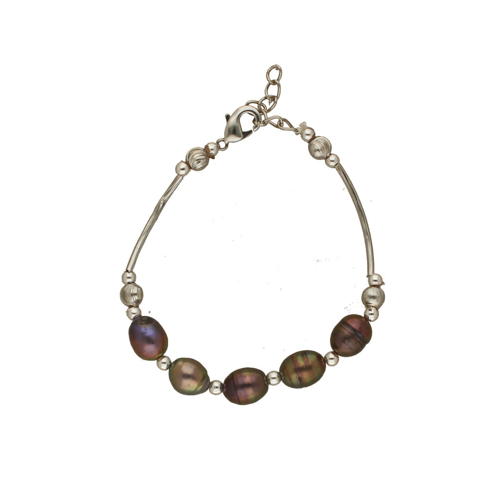J Pearls Zara 1 Line Pearl Bracelet