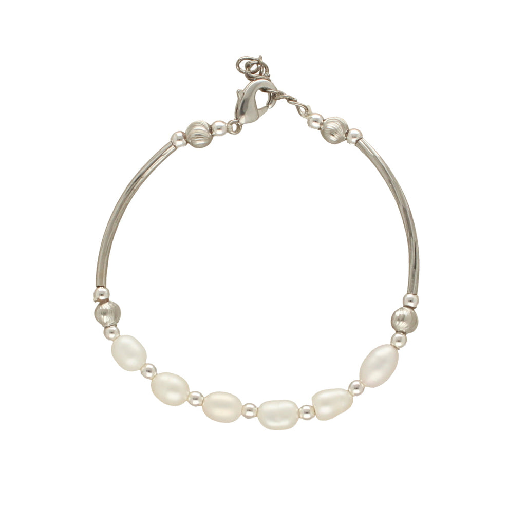 J Pearls Unique 1 Line Pearl Bracelet