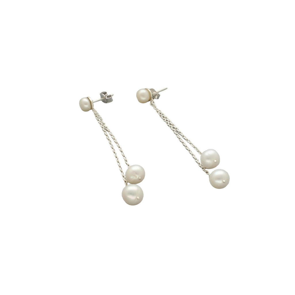 J Pearls Trendy 925 Silver Earrings