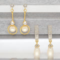 J Pearls Vyom Pearl Earrings Pack 2