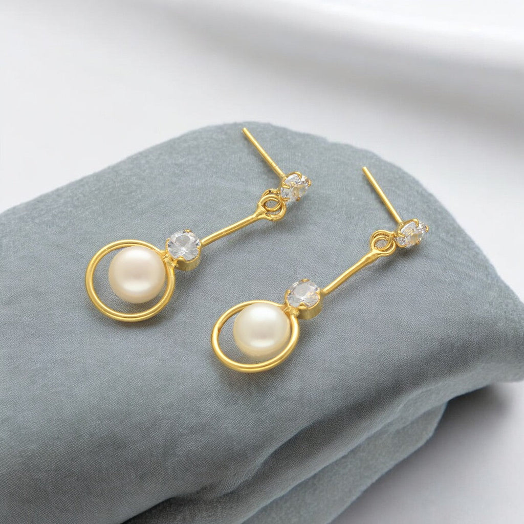 J Pearls Vyom Pearl Earrings Pack 2