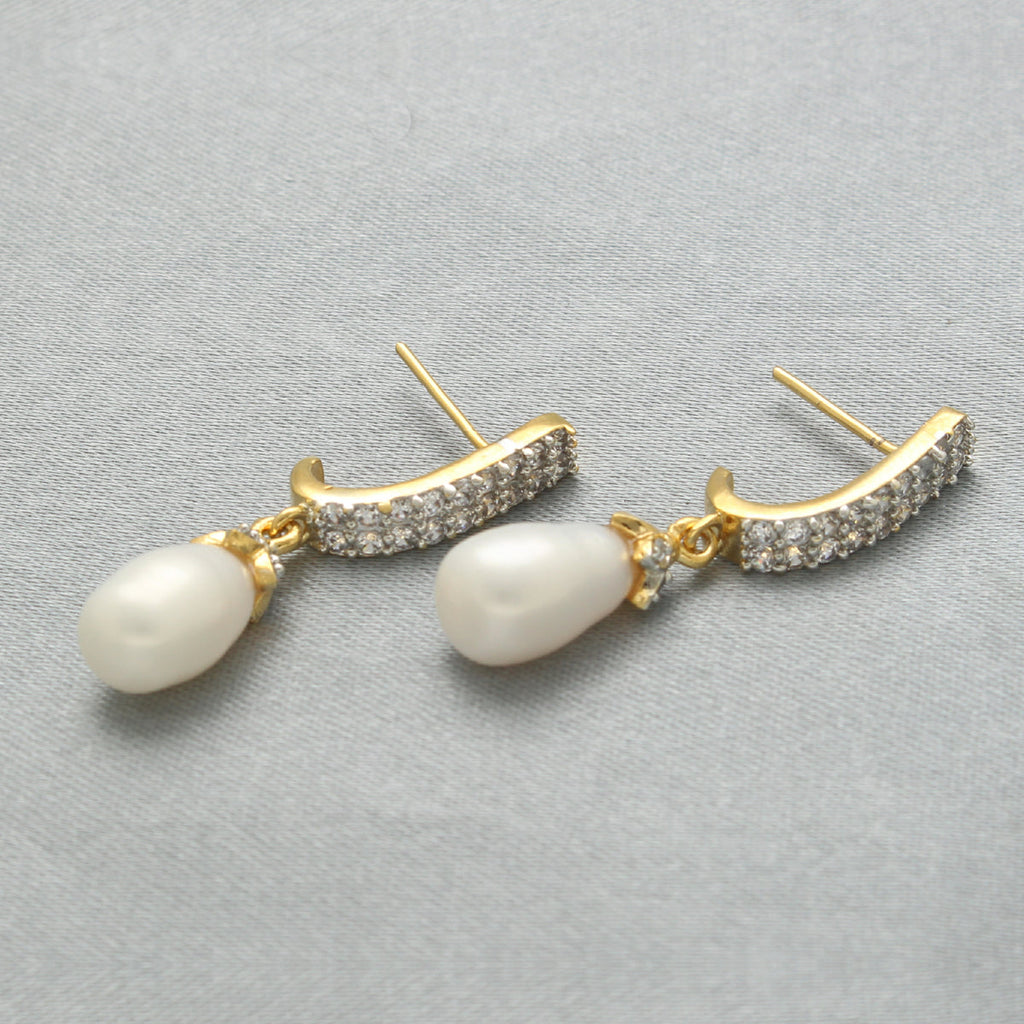 J Pearls Vyom Pearl Earrings Pack 2