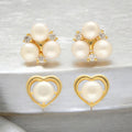 J Pearls Larisa Pearl Earrings Pack 2