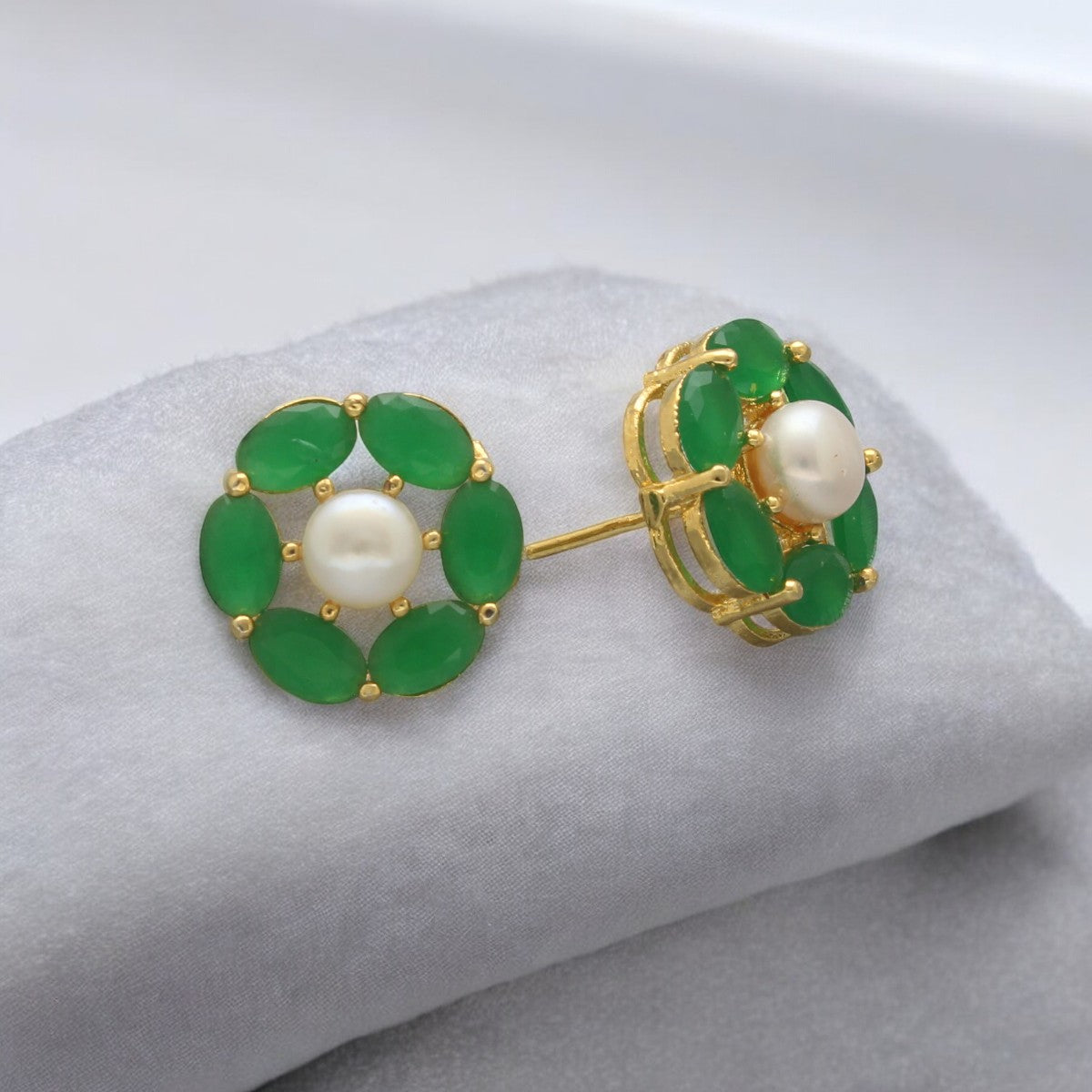 J Pearls Diven Pearl Earrings Pack 2