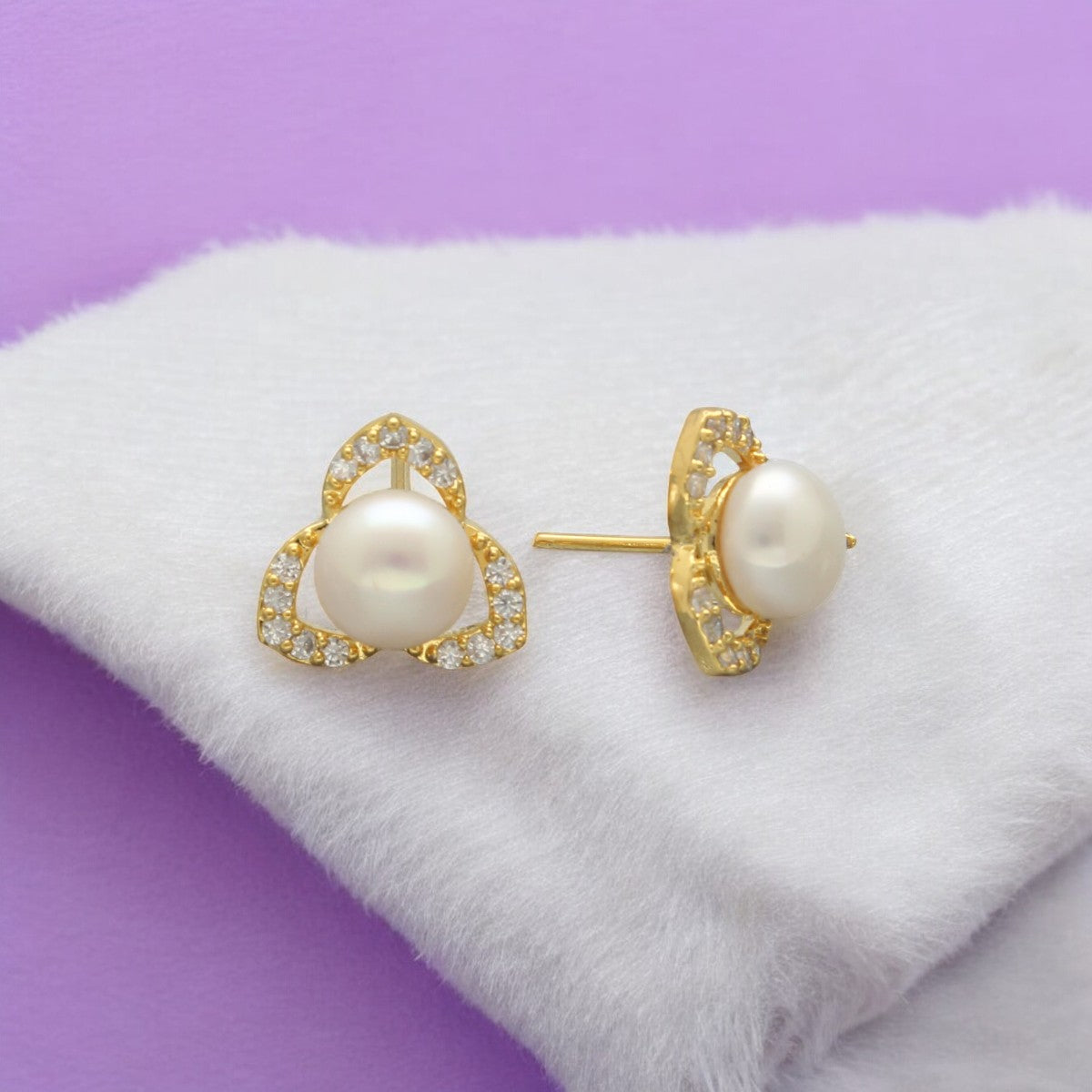 J Pearls Tanay Pearl Earrings Pack 4