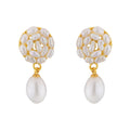 J Pearls Aura Drop Pearl Earrings - Real Pearl Jewelry