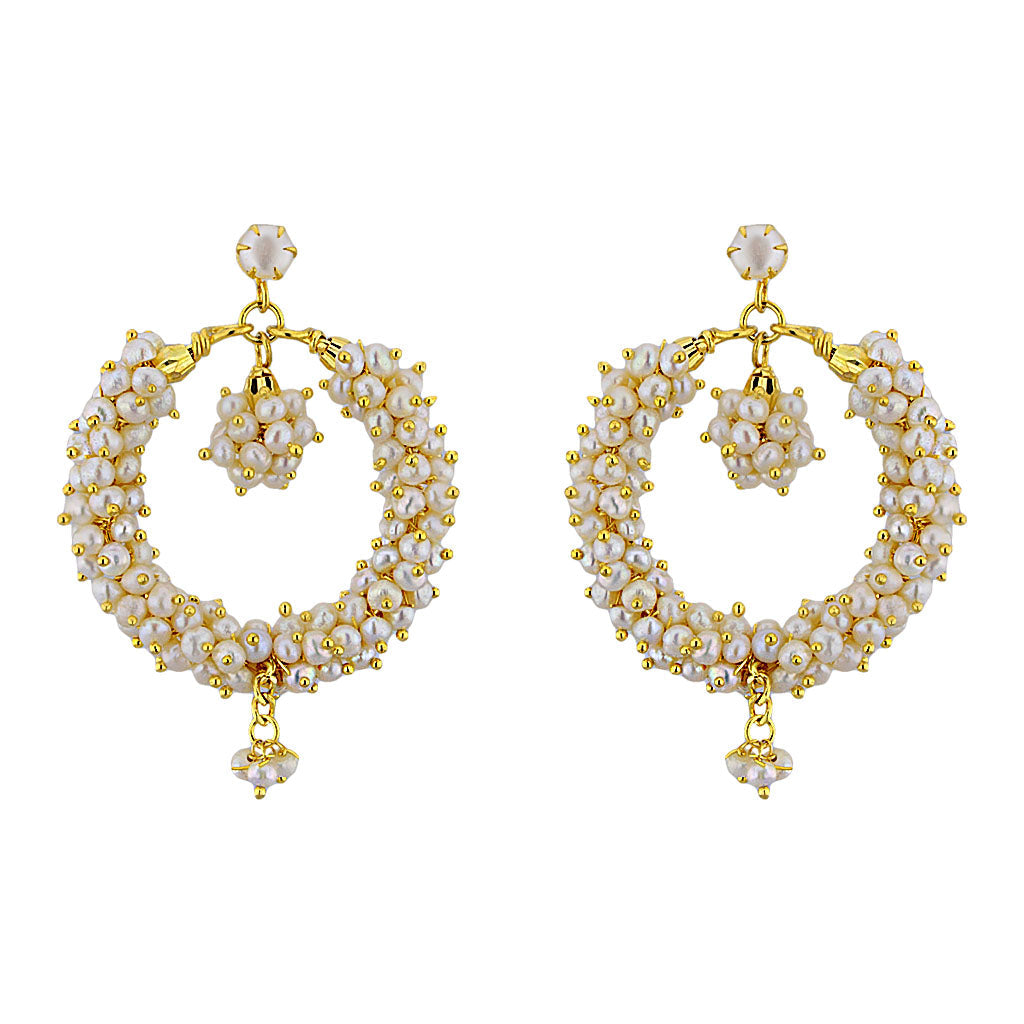 J Pearls Ethnic Banjara Baalis - Real Pearl Jewelry