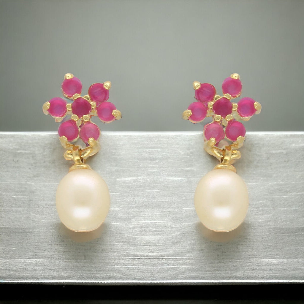 J Pearls Moonlit Combo Of 2Pair Earrings