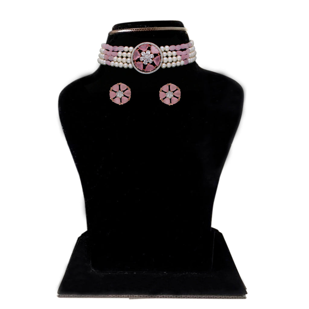 J Pearls Gajara Pearl Choker - Real Pearl Jewelry