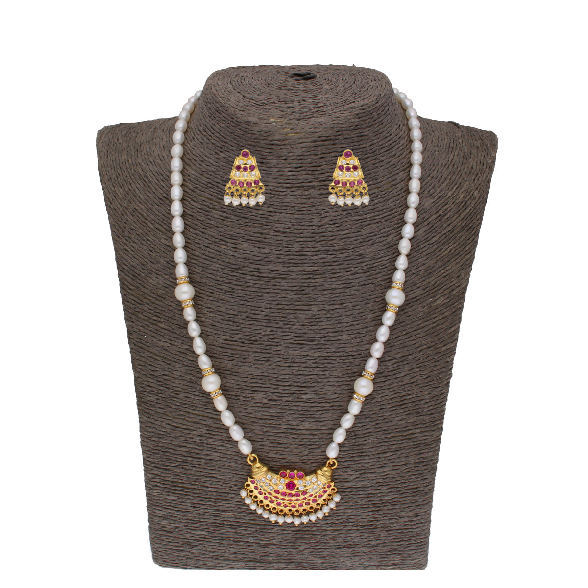 J Pearls Heena 1 Line Round Pearl Necklaces - Real Pearl Jewelry
