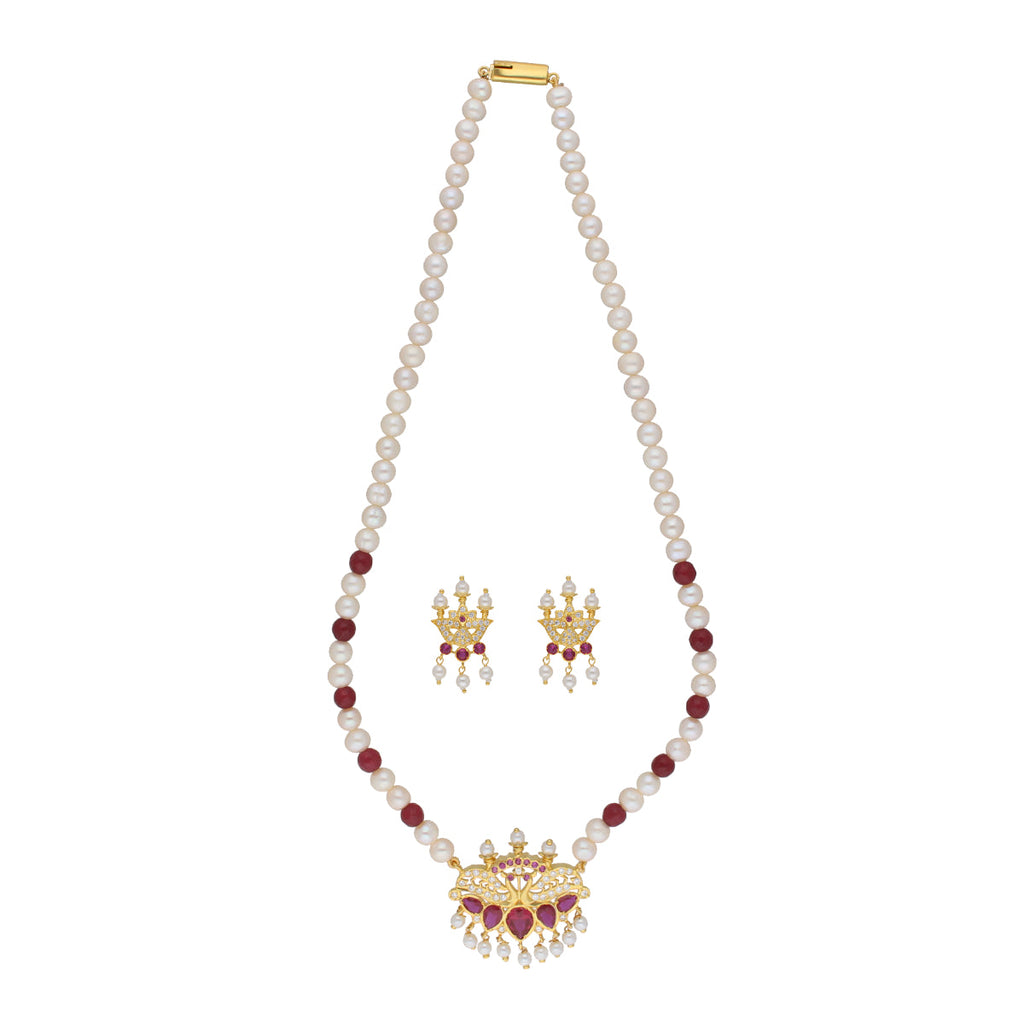 J Pearls Widisha 1 Line Round Pearl Necklaces - Real Pearl Jewelry