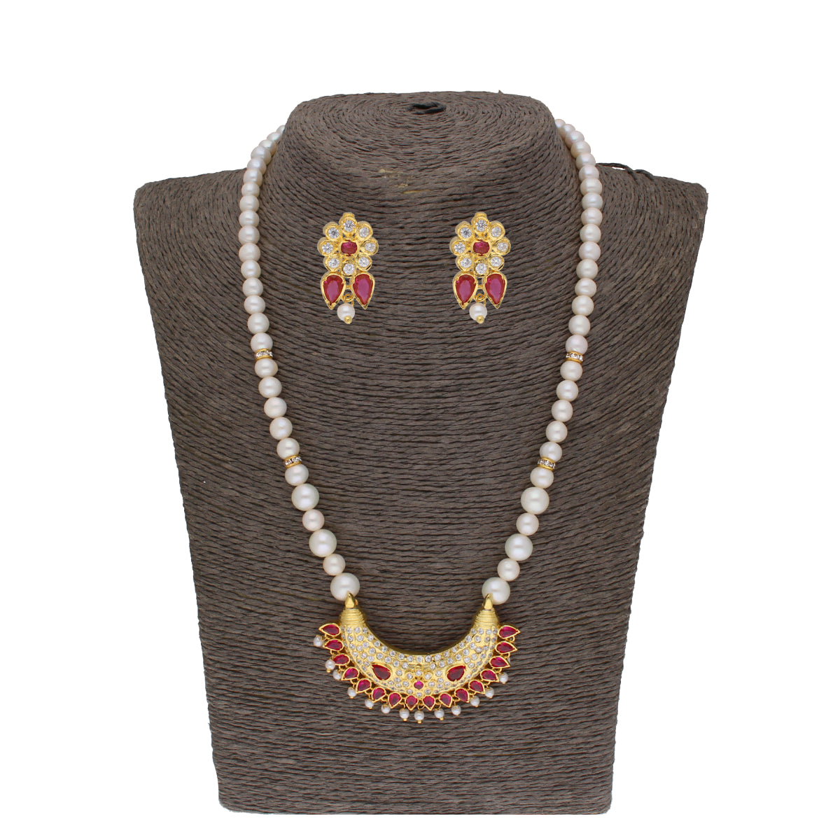 J Pearls Ehani 1 Line Oval Pearl Necklaces - Real Pearl Jewelry
