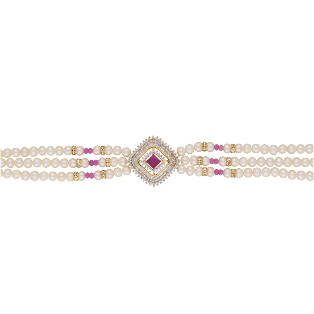 J Pearls Falguni Pearl Choker - Real Pearl Jewelry