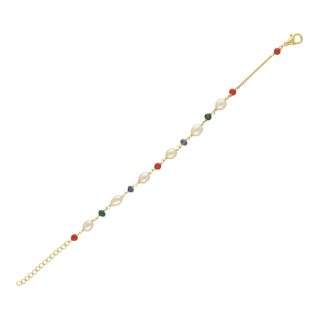 J Pearls Multicharm Holder Pearl Bracelet