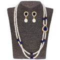 J Pearls Striking 2 String Necklace Set - Real Pearl Jewelry