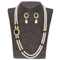 J Pearls Prominent 2 String Necklace Set - Real Pearl Jewelry