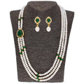 J Pearls Famous 3 String Necklace Set - Real Pearl Jewelry