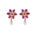 J Pearls Designer Drop Earrings - Real Pearl Jewelry