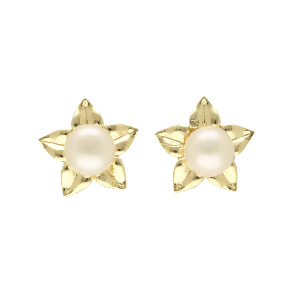 J Pearls Shinning Star Pearl Earrings
