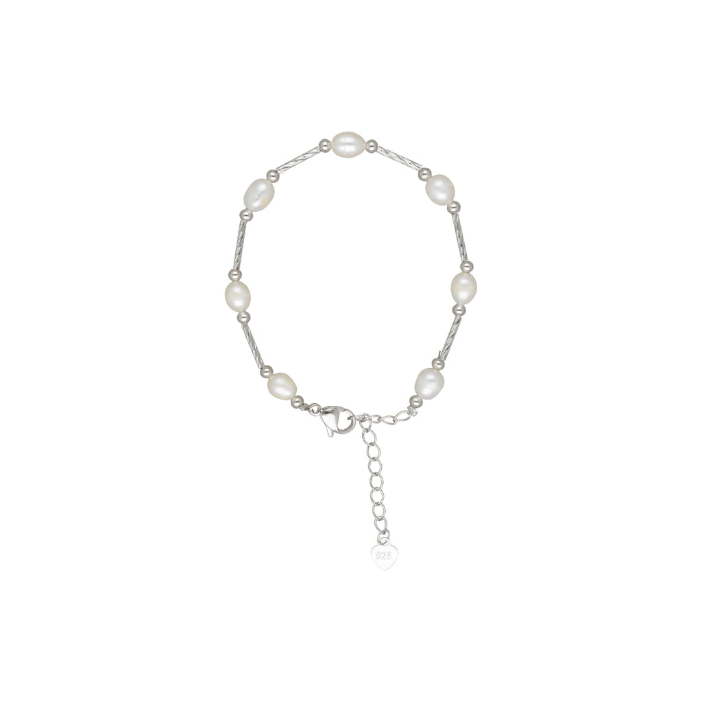 J Pearls Classic White Pearl Bracelet