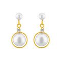 J Pearls White Pearl Hangings - Real Pearl Jewelry