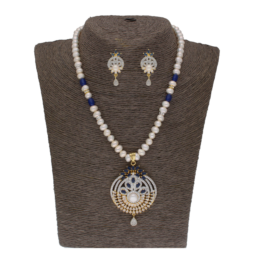 J Pearls Dakshita 1 Line Pearl Sets - Real Pearl Jewelry