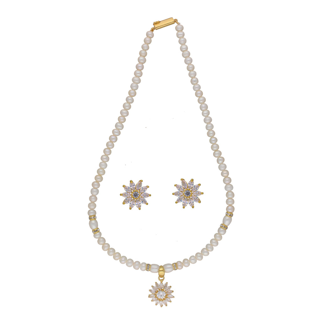J Pearls Anahita 1 Line Pearl Sets - Real Pearl Jewelry