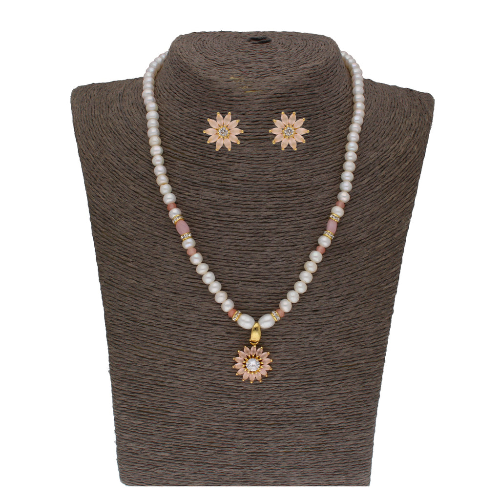 J Pearls Dhavni 1 Line Pearl Sets - Real Pearl Jewelry