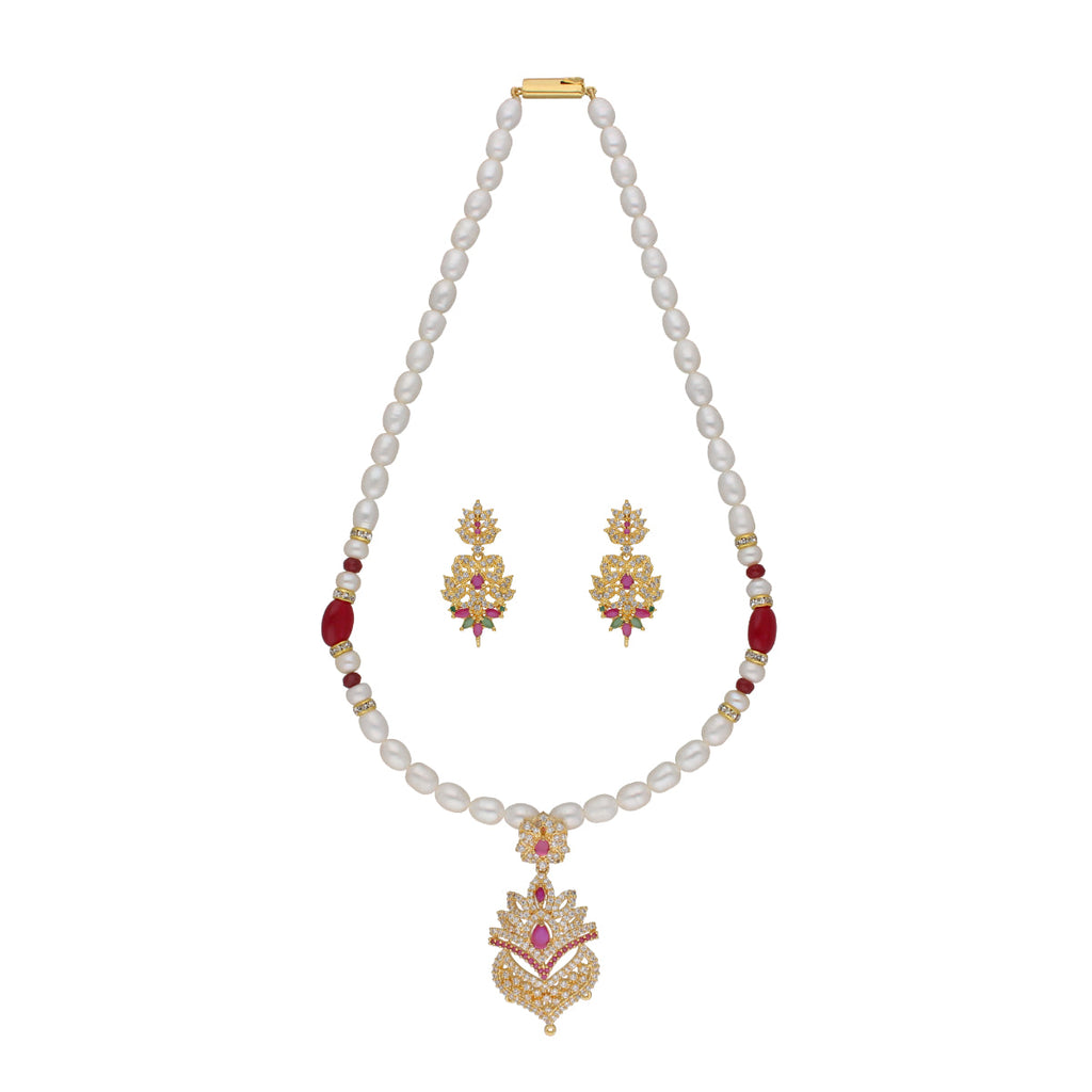 J Pearls Fritha 1 Line Pearl Sets - Real Pearl Jewelry
