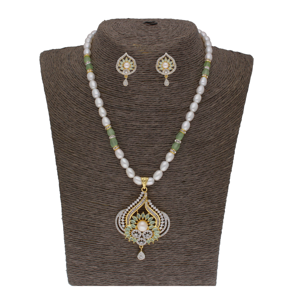 J Pearls Dhavni 1 Line Pearl Sets - Real Pearl Jewelry