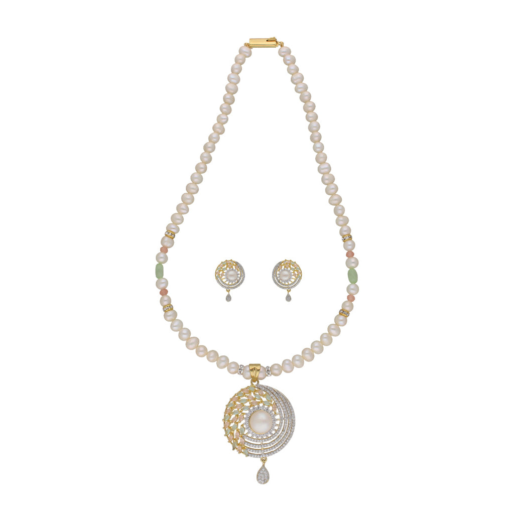 J Pearls Baani 1 Line Pearl Sets - Real Pearl Jewelry