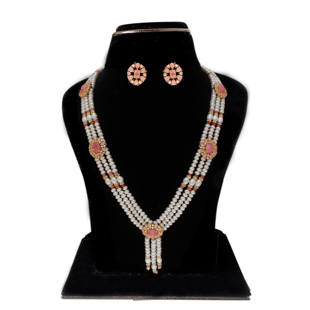 J Pearls Eva 3 Lines Pearl Sets - Real Pearl Jewelry