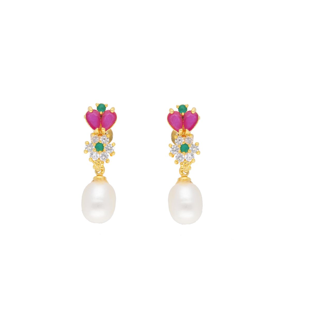 J Pearls Eva Pearl Earrings - Real Pearl Jewelry