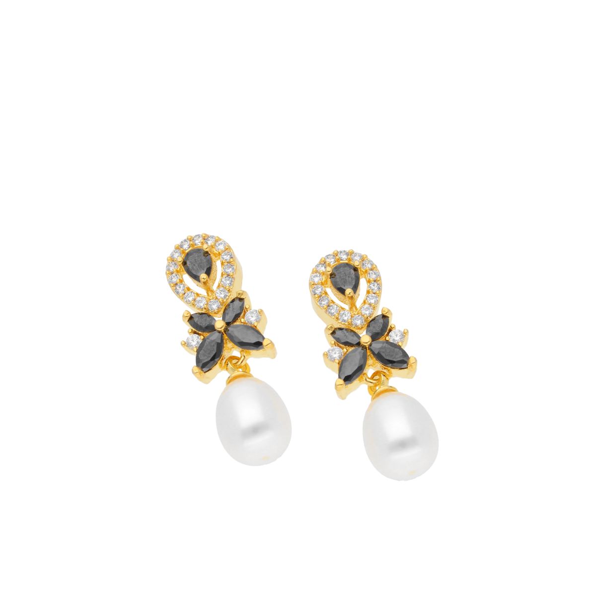 J Pearls Abarna Pearl Earrings - Real Pearl Jewelry
