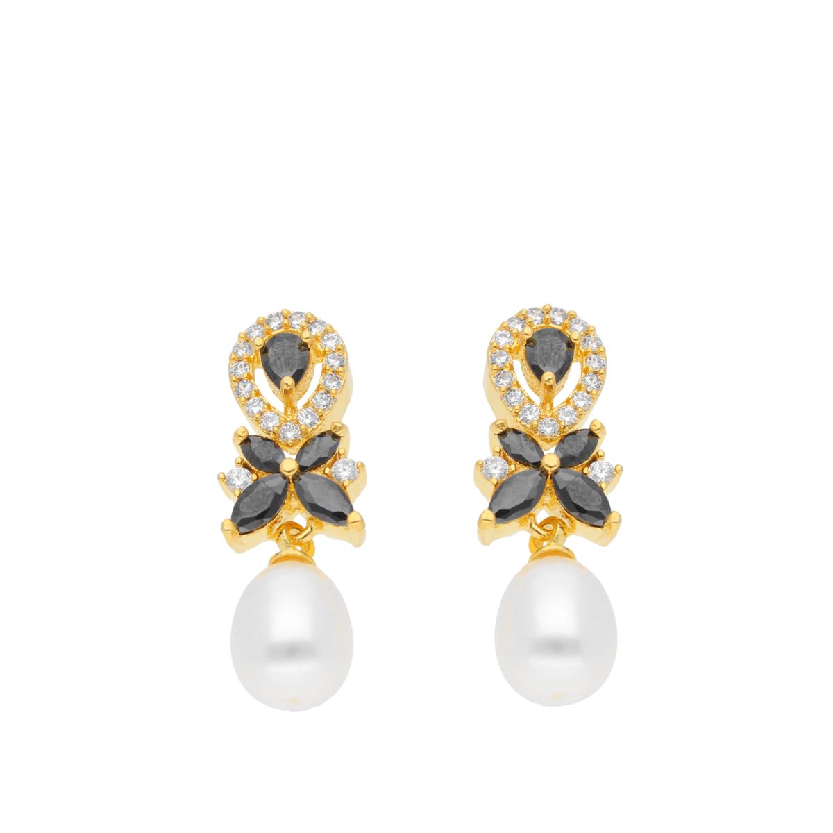 J Pearls Abarna Pearl Earrings - Real Pearl Jewelry
