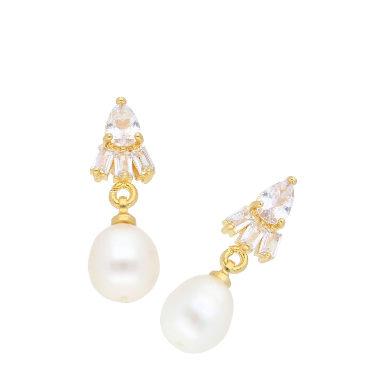 J Pearls Dove Pearl Earrings - Real Pearl Jewelry