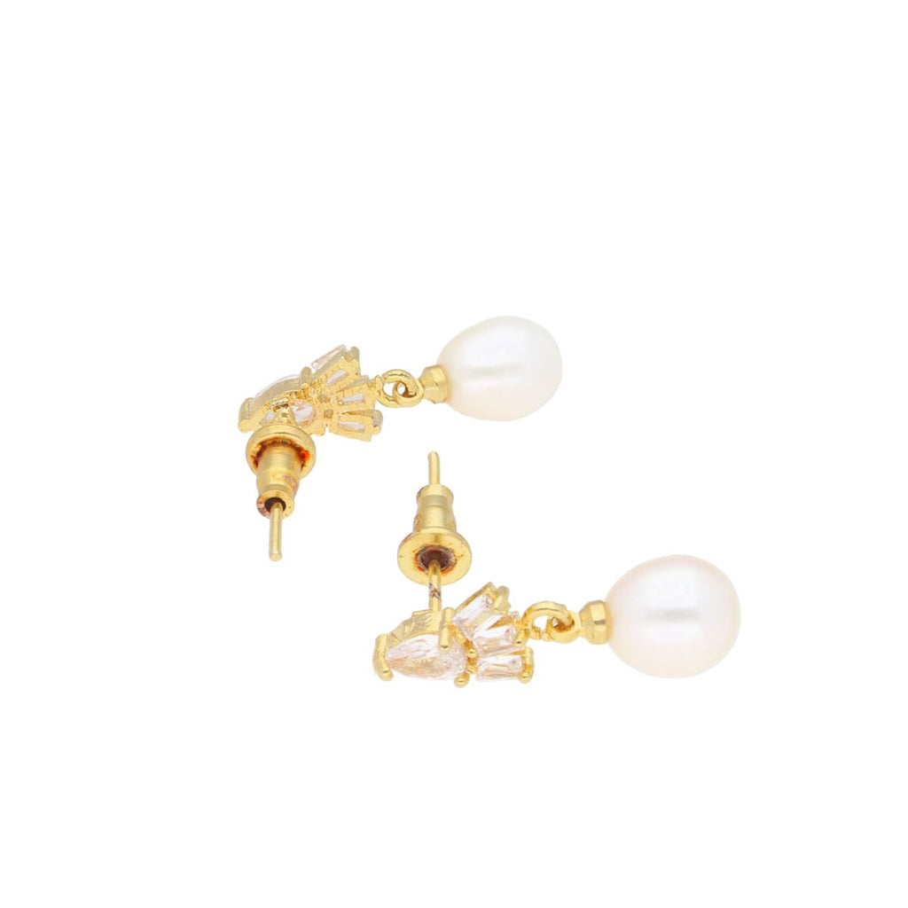 J Pearls Dove Pearl Earrings - Real Pearl Jewelry